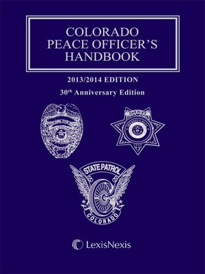 cover image of Colorado Peace Officer's Handbook